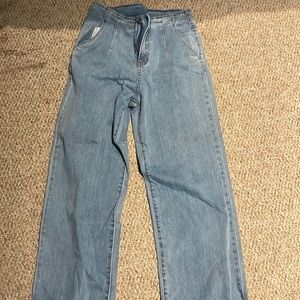Wide leg jeans